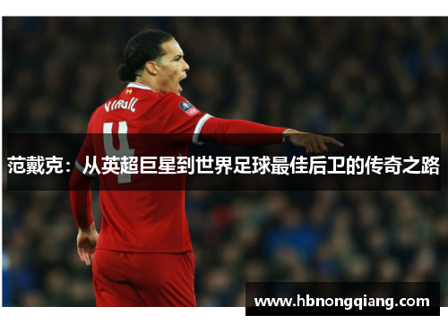 范戴克：从英超巨星到世界足球最佳后卫的传奇之路